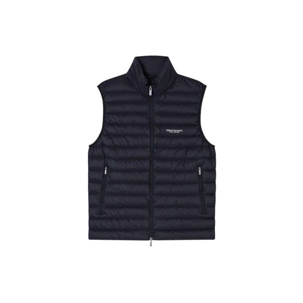 Armani Exchange Black Polyamide Sleeveless Men's Jacket